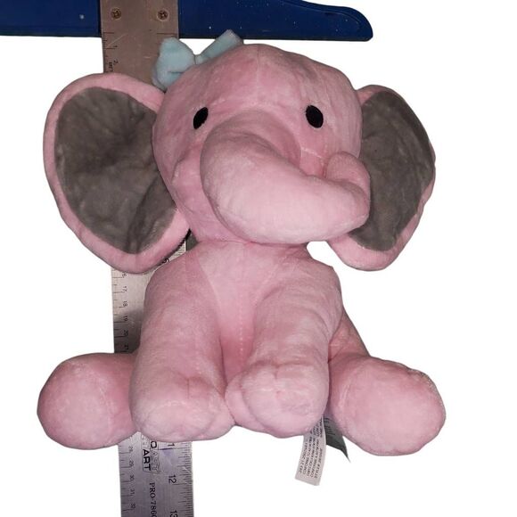 Bedtime Originals Twinkle Toes Pink Elephant Plush Hazel Stuffed Animal Toy. - Picture 5 of 5